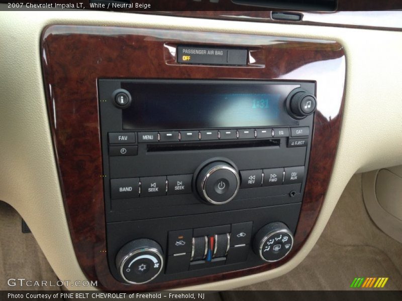 White / Neutral Beige 2007 Chevrolet Impala LT