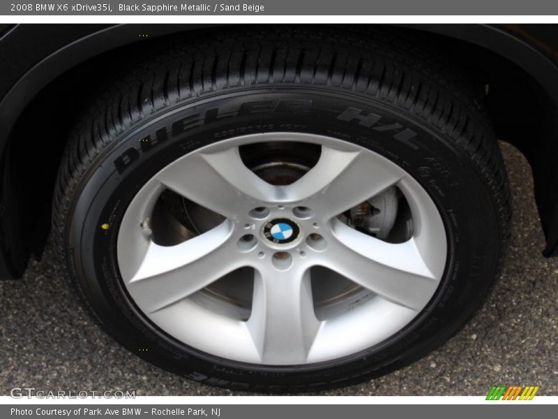 Black Sapphire Metallic / Sand Beige 2008 BMW X6 xDrive35i