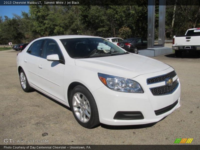 Summit White / Jet Black 2013 Chevrolet Malibu LT