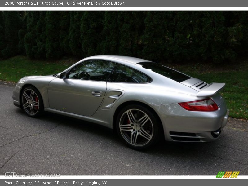 GT Silver Metallic / Cocoa Brown 2008 Porsche 911 Turbo Coupe