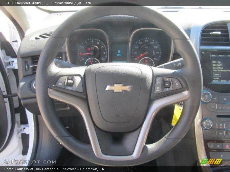 Summit White / Jet Black 2013 Chevrolet Malibu LT