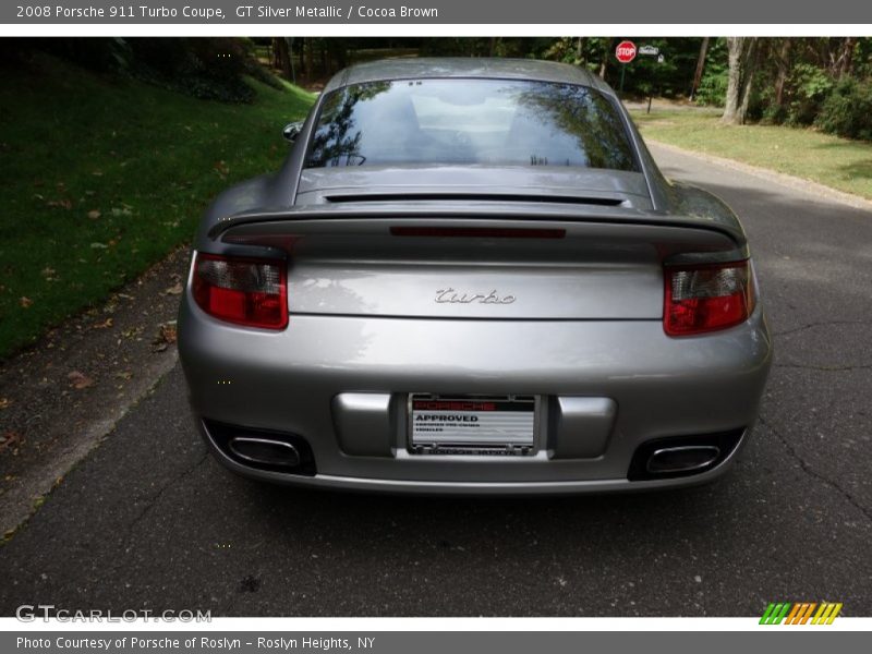 GT Silver Metallic / Cocoa Brown 2008 Porsche 911 Turbo Coupe