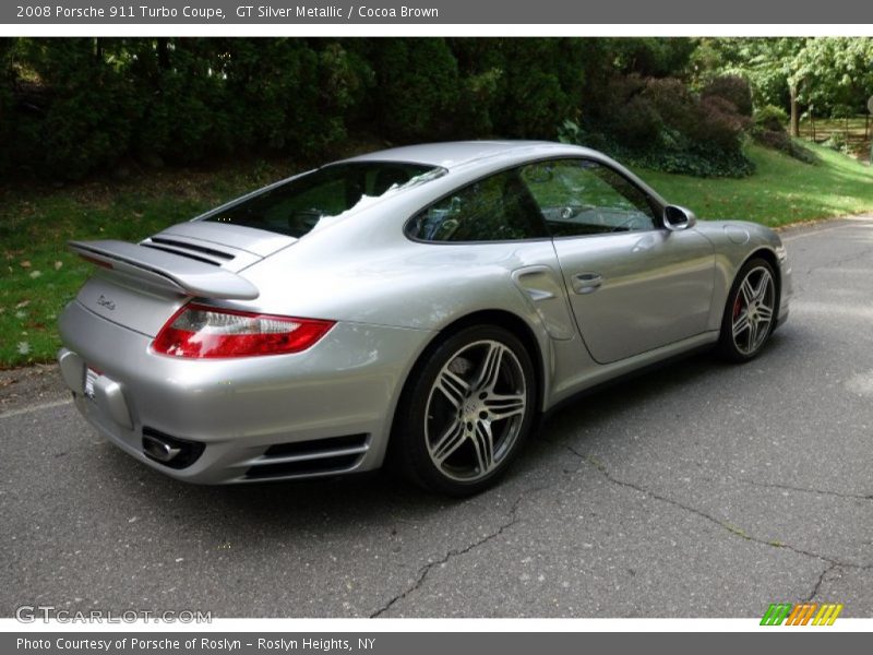 GT Silver Metallic / Cocoa Brown 2008 Porsche 911 Turbo Coupe