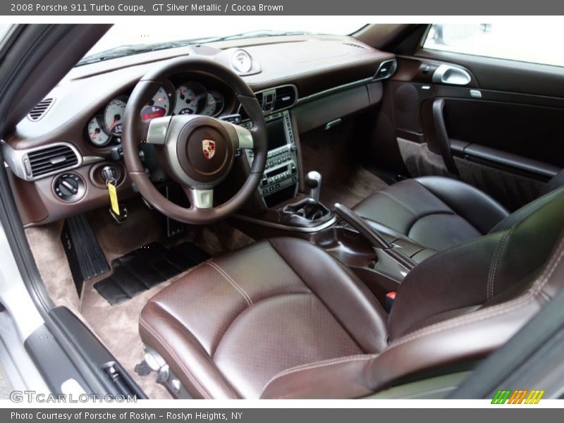  2008 911 Turbo Coupe Cocoa Brown Interior