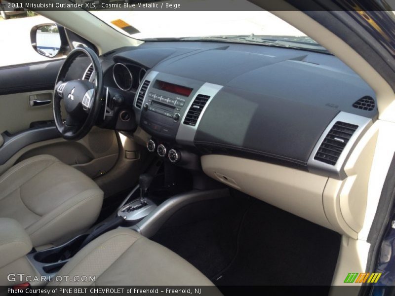 Cosmic Blue Metallic / Beige 2011 Mitsubishi Outlander XLS