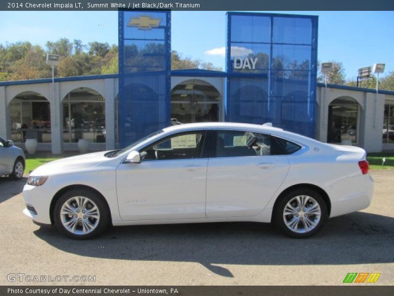 Summit White / Jet Black/Dark Titanium 2014 Chevrolet Impala LT