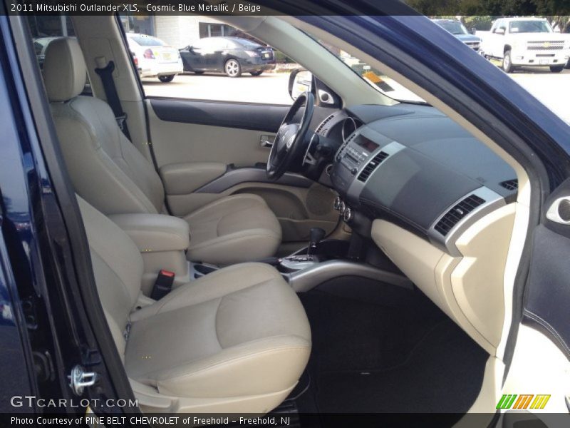 Cosmic Blue Metallic / Beige 2011 Mitsubishi Outlander XLS