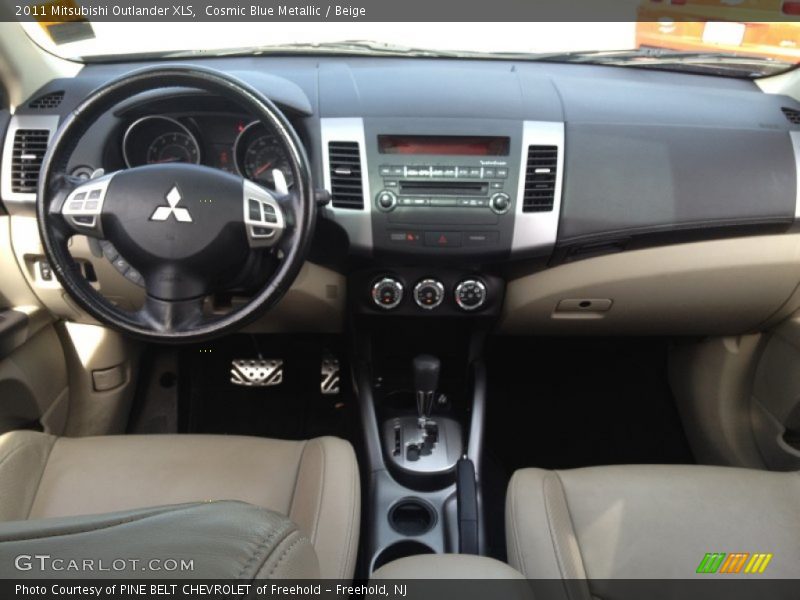 Cosmic Blue Metallic / Beige 2011 Mitsubishi Outlander XLS