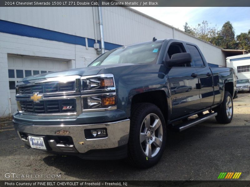 Blue Granite Metallic / Jet Black 2014 Chevrolet Silverado 1500 LT Z71 Double Cab