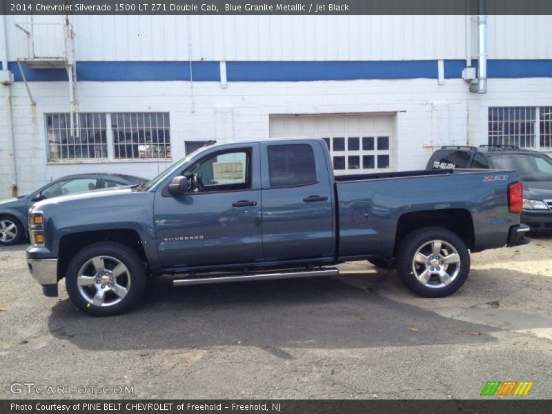 Blue Granite Metallic / Jet Black 2014 Chevrolet Silverado 1500 LT Z71 Double Cab