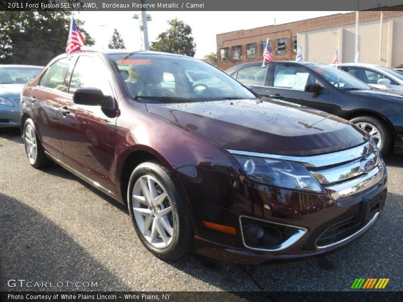 Bordeaux Reserve Metallic / Camel 2011 Ford Fusion SEL V6 AWD