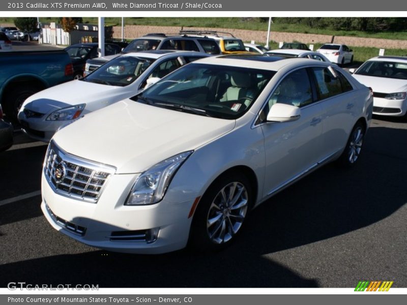 White Diamond Tricoat / Shale/Cocoa 2013 Cadillac XTS Premium AWD