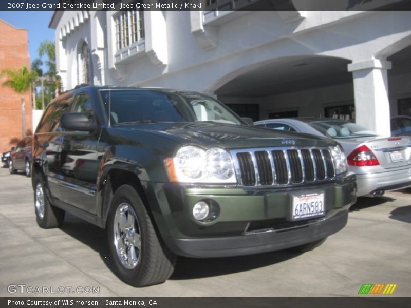 Jeep Green Metallic / Khaki 2007 Jeep Grand Cherokee Limited