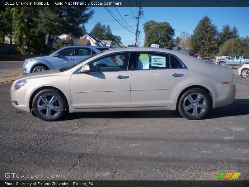 Gold Mist Metallic / Cocoa/Cashmere 2012 Chevrolet Malibu LT