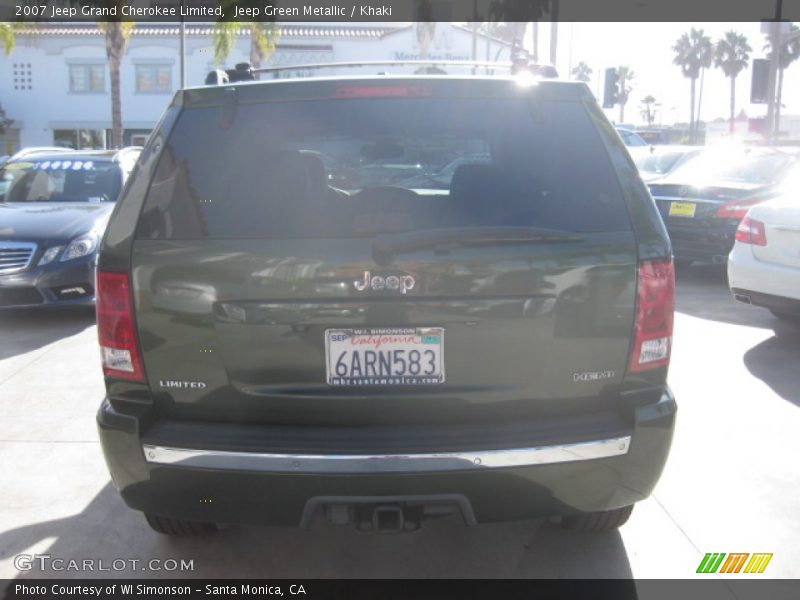 Jeep Green Metallic / Khaki 2007 Jeep Grand Cherokee Limited