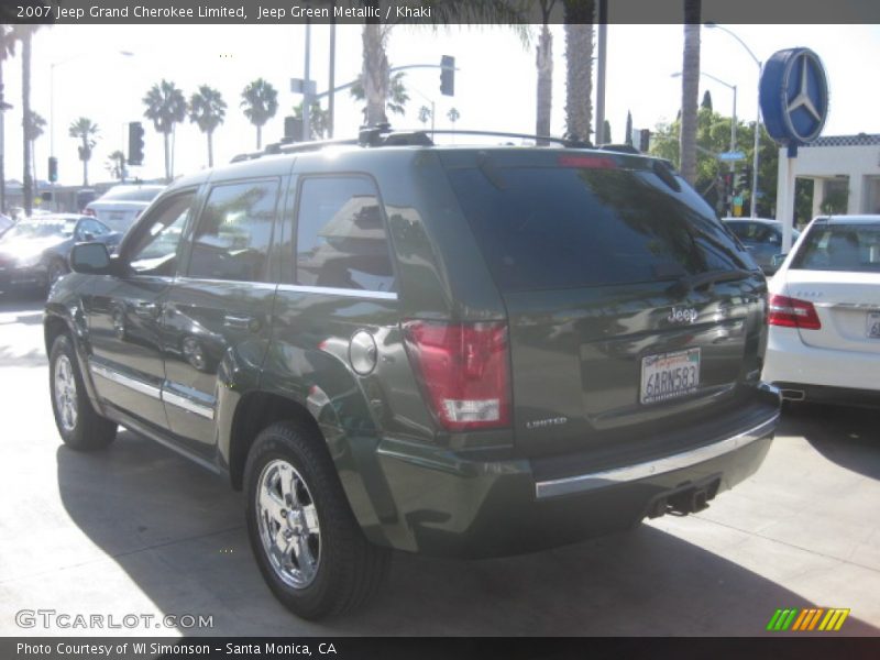 Jeep Green Metallic / Khaki 2007 Jeep Grand Cherokee Limited