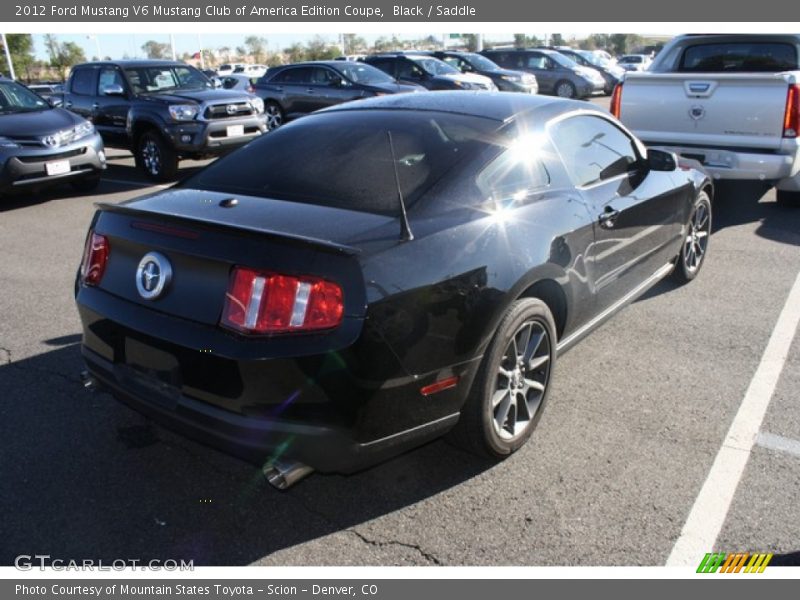 Black / Saddle 2012 Ford Mustang V6 Mustang Club of America Edition Coupe
