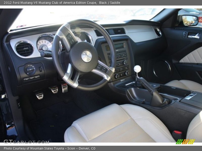  2012 Mustang V6 Mustang Club of America Edition Coupe Saddle Interior