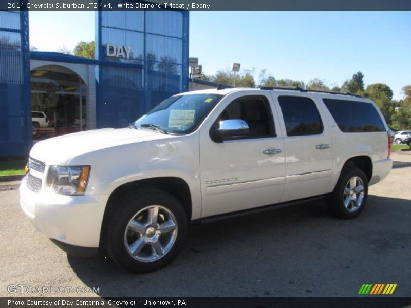 White Diamond Tricoat / Ebony 2014 Chevrolet Suburban LTZ 4x4