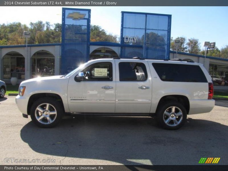 White Diamond Tricoat / Ebony 2014 Chevrolet Suburban LTZ 4x4