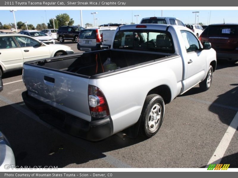 Silver Streak Mica / Graphite Gray 2011 Toyota Tacoma Regular Cab