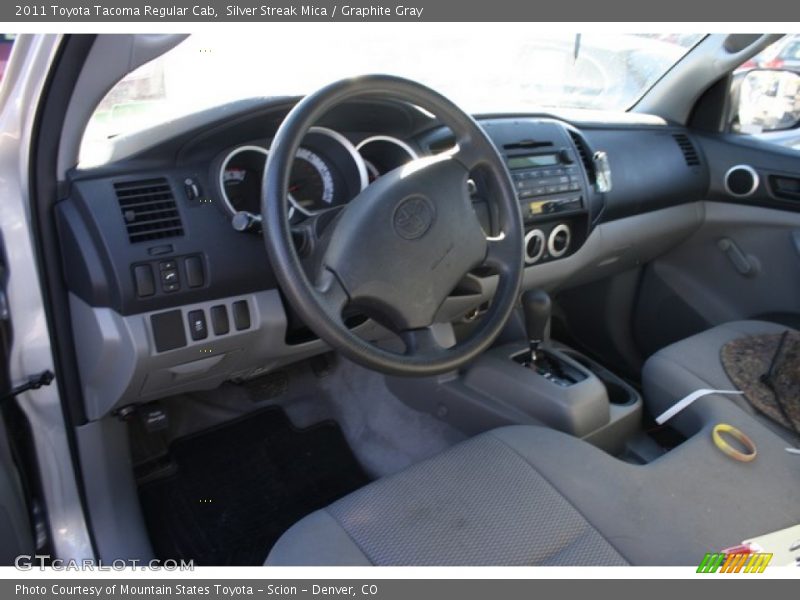 Silver Streak Mica / Graphite Gray 2011 Toyota Tacoma Regular Cab