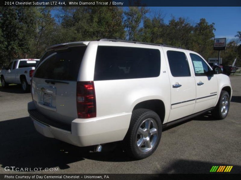 White Diamond Tricoat / Ebony 2014 Chevrolet Suburban LTZ 4x4