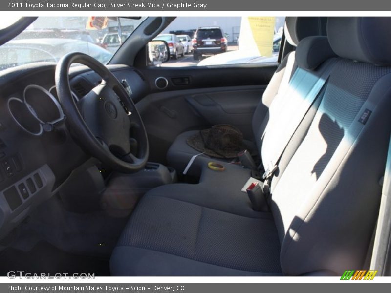 Silver Streak Mica / Graphite Gray 2011 Toyota Tacoma Regular Cab