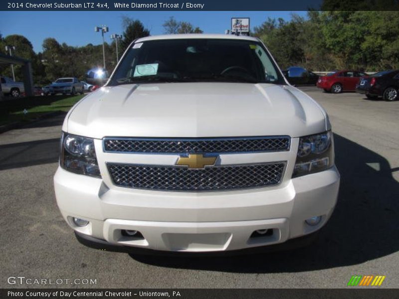White Diamond Tricoat / Ebony 2014 Chevrolet Suburban LTZ 4x4