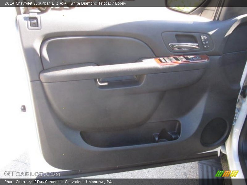 White Diamond Tricoat / Ebony 2014 Chevrolet Suburban LTZ 4x4