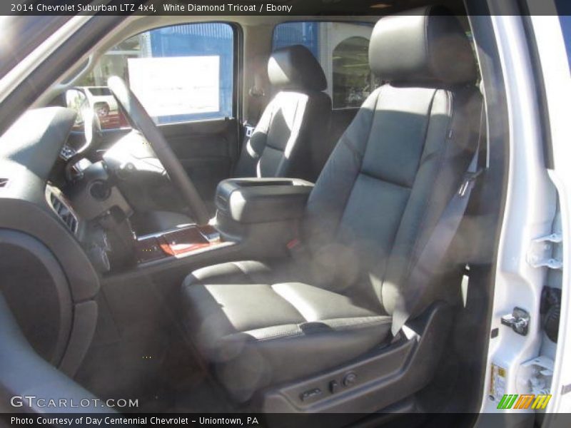 White Diamond Tricoat / Ebony 2014 Chevrolet Suburban LTZ 4x4