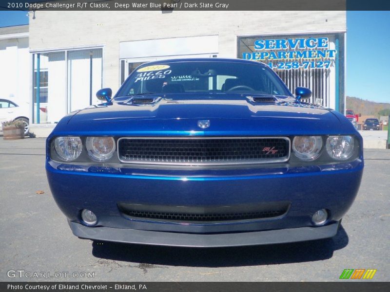 Deep Water Blue Pearl / Dark Slate Gray 2010 Dodge Challenger R/T Classic