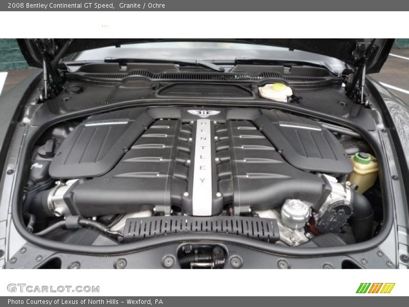  2008 Continental GT Speed Engine - 6.0L Twin-Turbocharged DOHC 48V VVT W12
