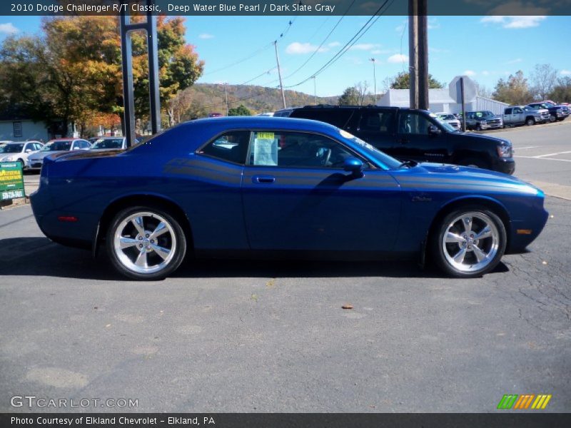 Deep Water Blue Pearl / Dark Slate Gray 2010 Dodge Challenger R/T Classic