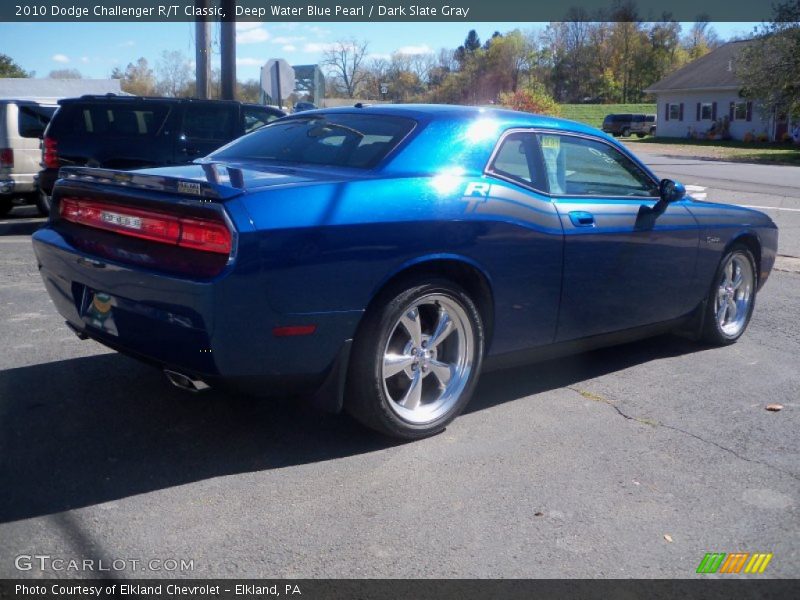 Deep Water Blue Pearl / Dark Slate Gray 2010 Dodge Challenger R/T Classic