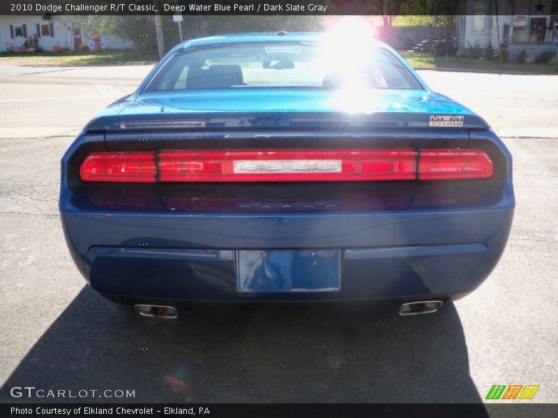 Deep Water Blue Pearl / Dark Slate Gray 2010 Dodge Challenger R/T Classic
