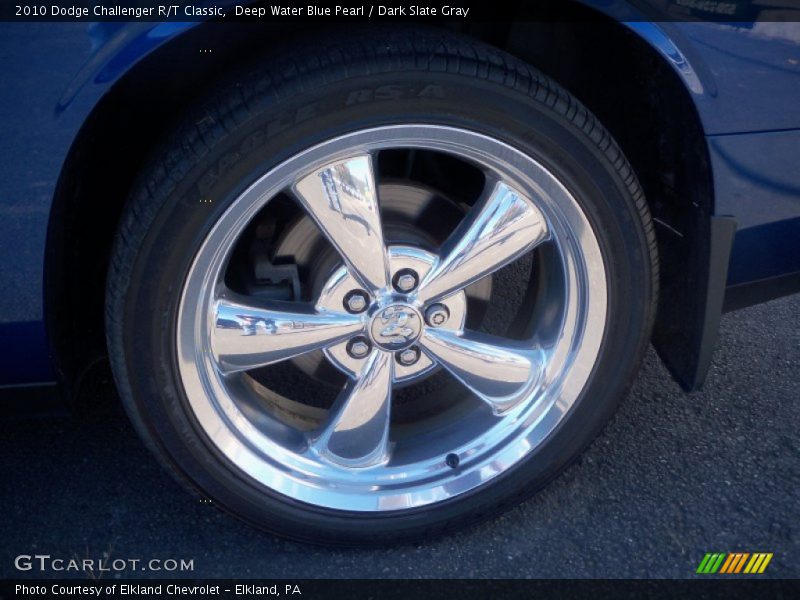 Deep Water Blue Pearl / Dark Slate Gray 2010 Dodge Challenger R/T Classic