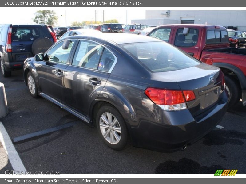 Graphite Gray Metallic / Off Black 2010 Subaru Legacy 2.5i Premium Sedan