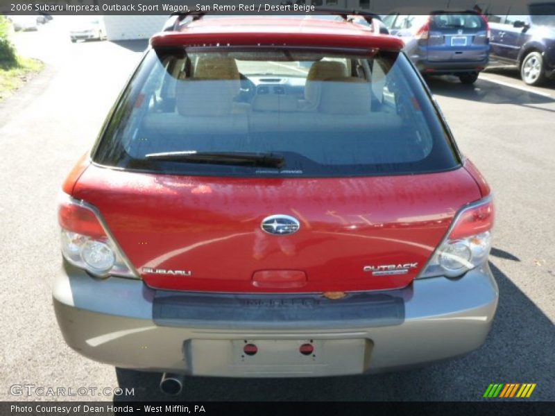 San Remo Red / Desert Beige 2006 Subaru Impreza Outback Sport Wagon