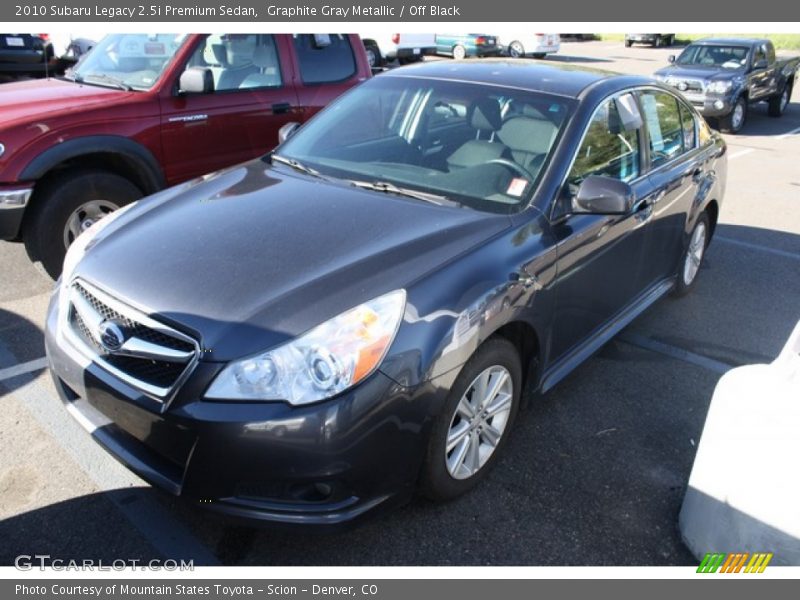 Graphite Gray Metallic / Off Black 2010 Subaru Legacy 2.5i Premium Sedan