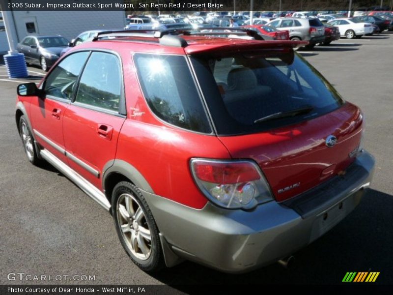 San Remo Red / Desert Beige 2006 Subaru Impreza Outback Sport Wagon