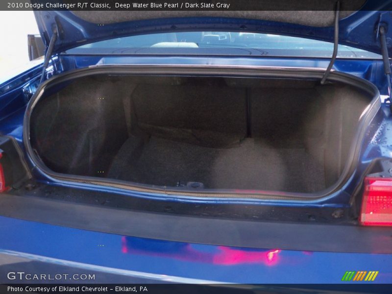 Deep Water Blue Pearl / Dark Slate Gray 2010 Dodge Challenger R/T Classic