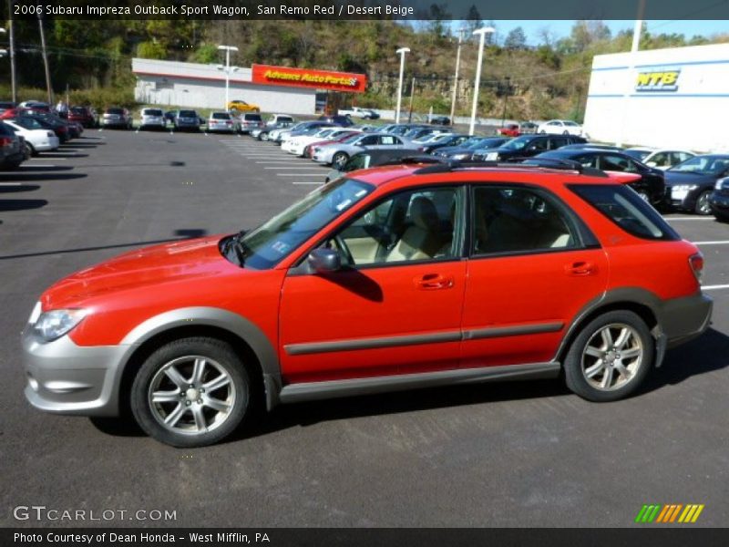 San Remo Red / Desert Beige 2006 Subaru Impreza Outback Sport Wagon