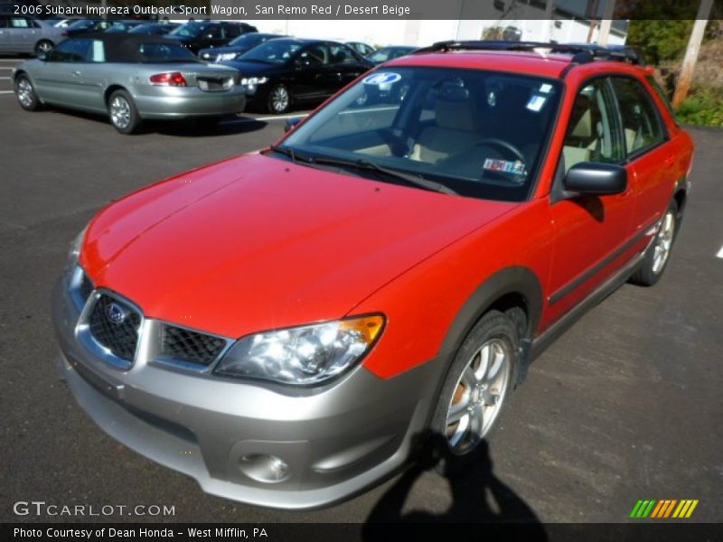 San Remo Red / Desert Beige 2006 Subaru Impreza Outback Sport Wagon
