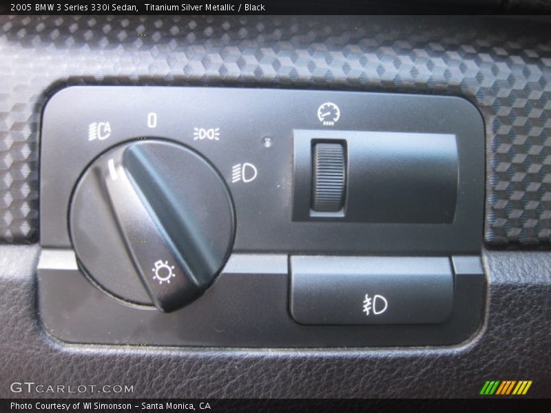 Titanium Silver Metallic / Black 2005 BMW 3 Series 330i Sedan