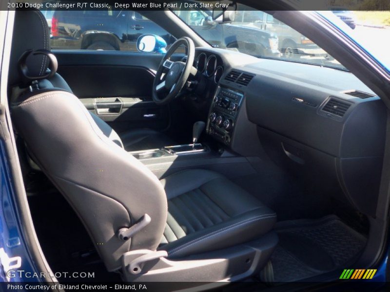 Deep Water Blue Pearl / Dark Slate Gray 2010 Dodge Challenger R/T Classic