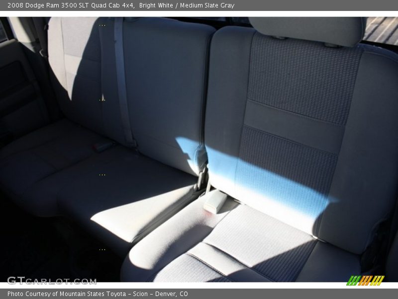 Bright White / Medium Slate Gray 2008 Dodge Ram 3500 SLT Quad Cab 4x4