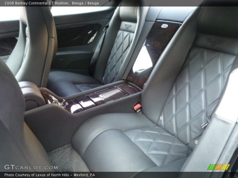 Rear Seat of 2008 Continental GT Mulliner