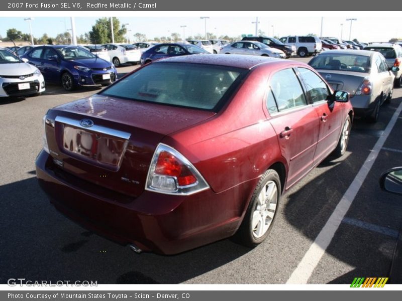 Redfire Metallic / Camel 2007 Ford Fusion SEL V6