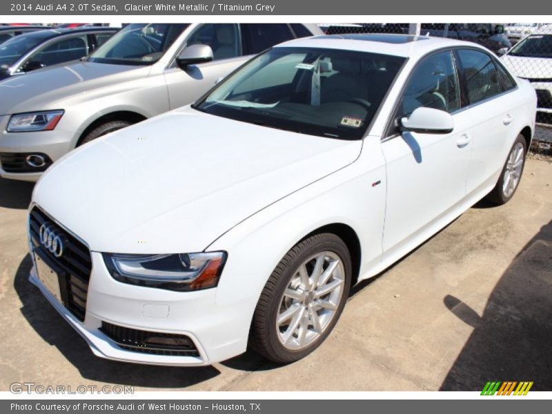 Glacier White Metallic / Titanium Grey 2014 Audi A4 2.0T Sedan